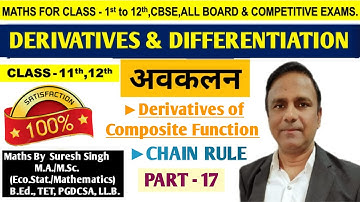 Derivatives & differentiation || Composite Function, Chain rule || MathWala ShriSADGURUclasses