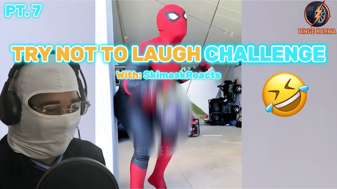 Try not to laugh challenge Pt. 7 | Funniest clips & Reaction! - With: Skimask Reacts
