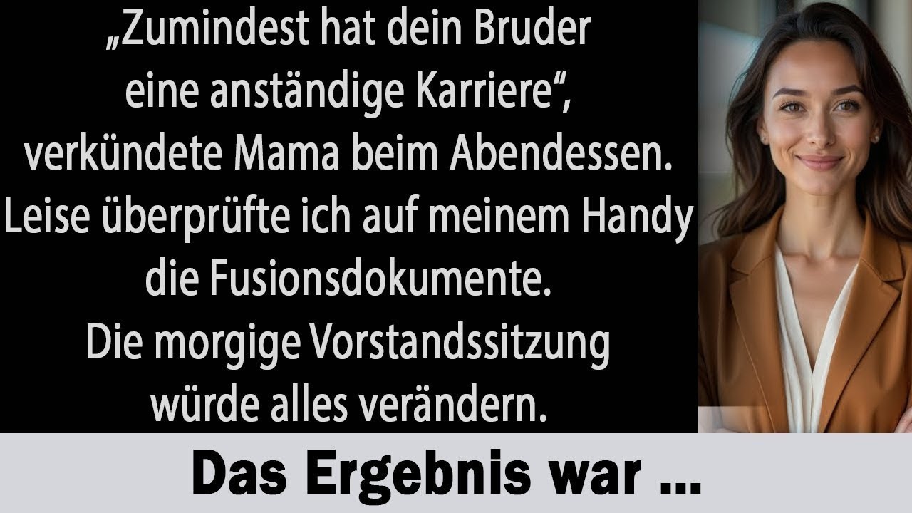 Die Eltern sagten  „Such dir einen Job wie dein Bruder“– dann kaufte mein Imperium seine ganze Fi