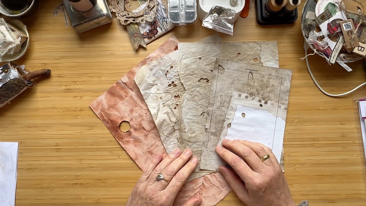 Feuer, matter Kleber und ein Signaturendeckblatt