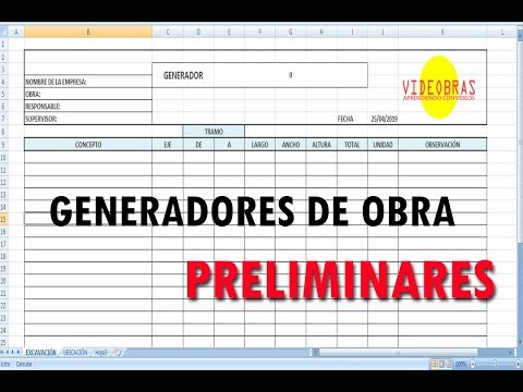 GENERADORES DE OBRA