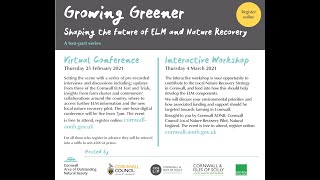 Growing Greener - Shaping the Future of ELM & Nature Recovery - Interactive Workshop