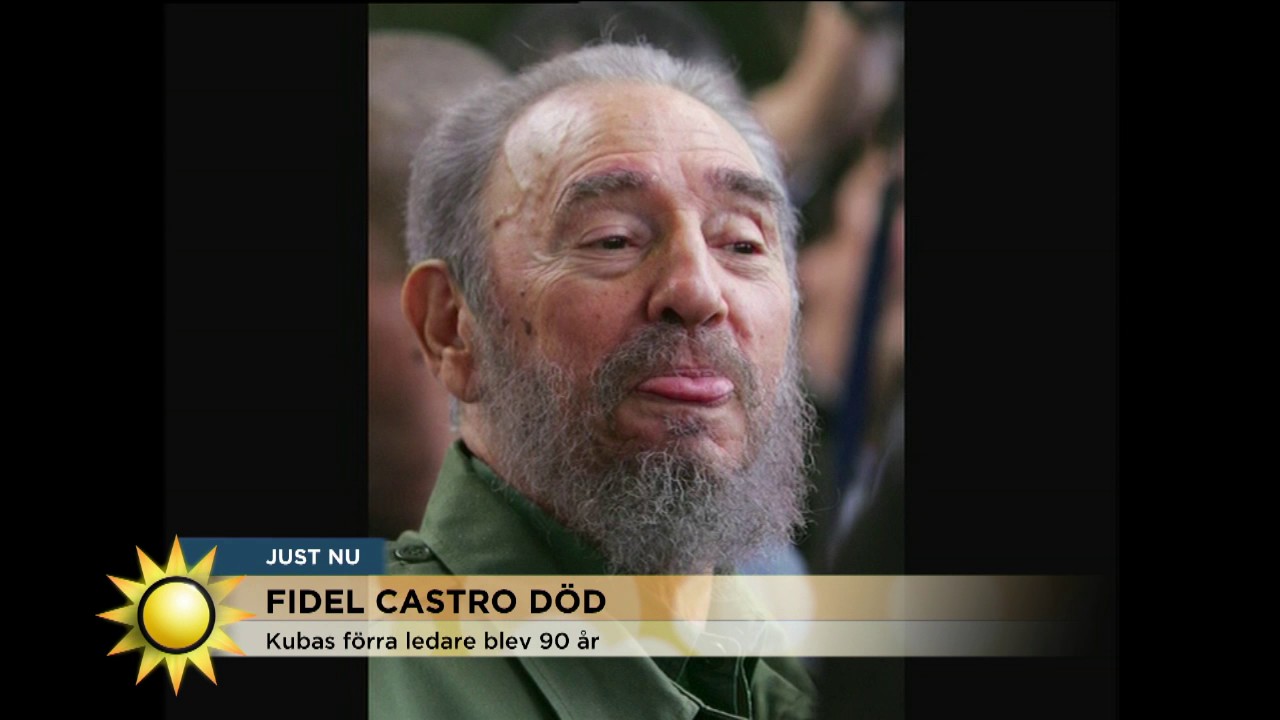 Kubas ledare Fidel Castro död - Nyhetsmorgon (TV4)