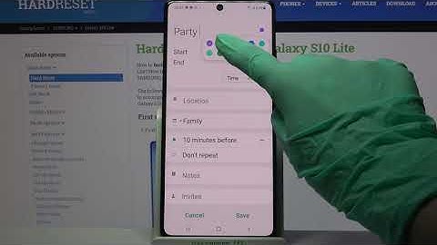 How to Add Event to Calendar in SAMSUNG Galaxy S10 Lite – Use Google Calendar