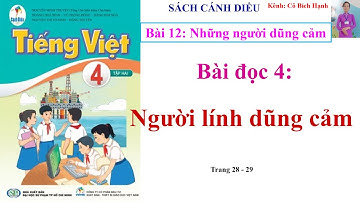 TIẾNG VIỆT 4 TẬP 2 - SÁCH CÁNH DIỀU - BÀI 12 - BÀI ĐỌC 4: NGƯỜI LÍNH DŨNG CẢM trang 28 - 29