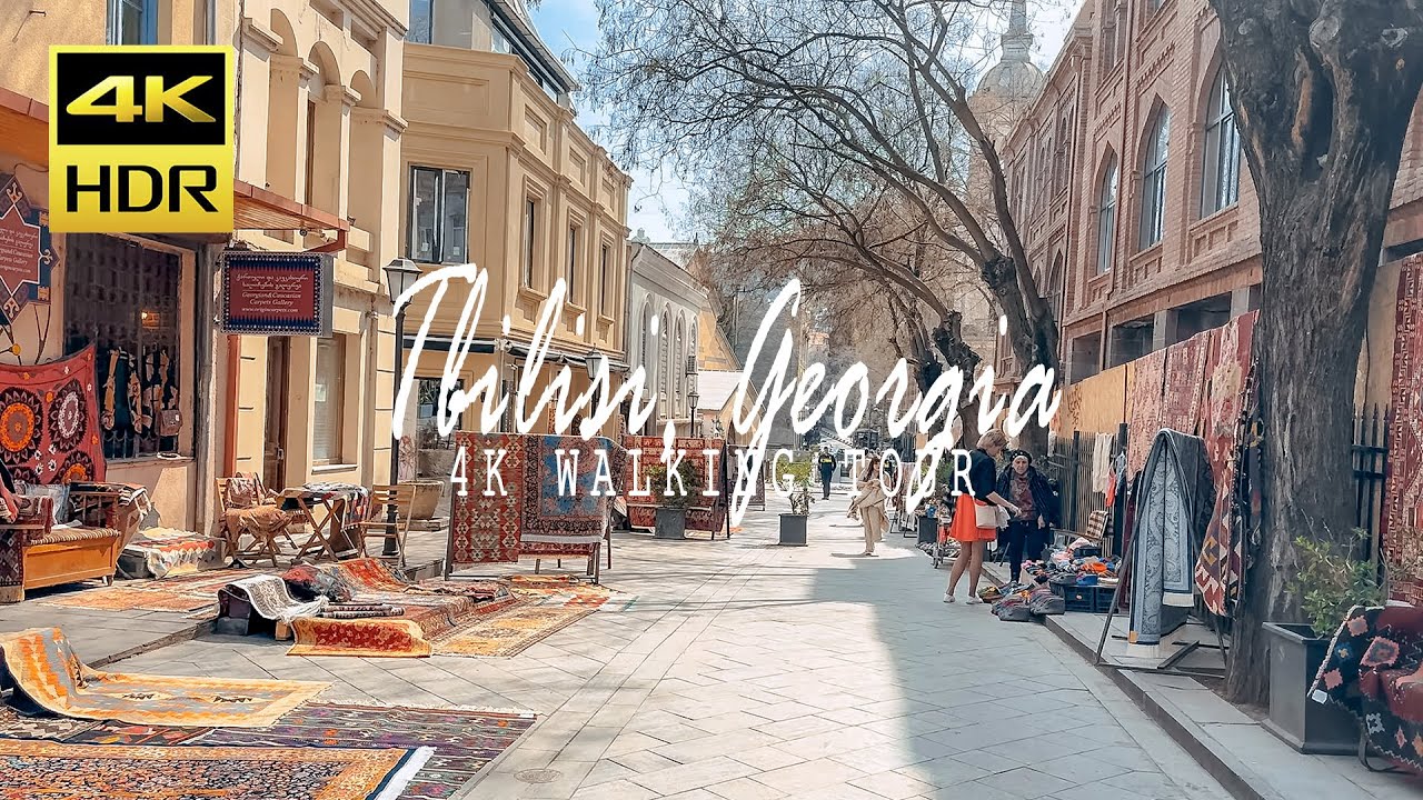 Tbilisi, Georgia l Tbilisi Walking Tour l 4K HDR