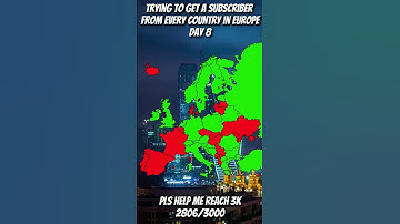Trying to get a subscriber from every country in Europe (day 8)