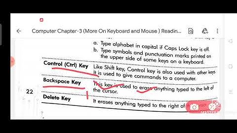 Class-3rd Computer Chapter-3 (More on keyboard and mouse) Reading and Explanation ( part-2)