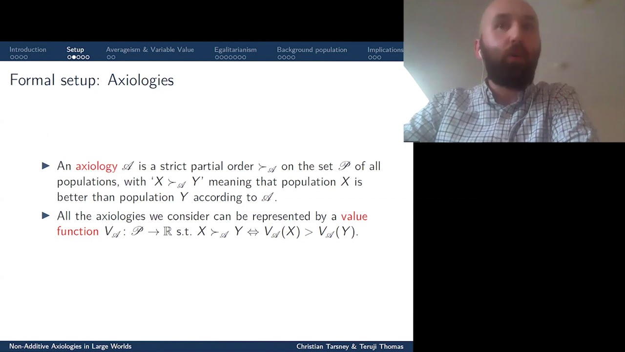Christian Tarsney | Non-additive axiologies in large worlds