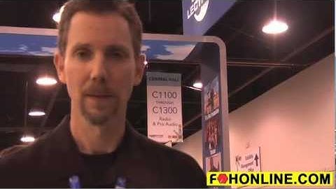 Lectrosonics WM Watertight Wireless Audio Transmitter - 2012 NAB Show - FOH TV Video Demo