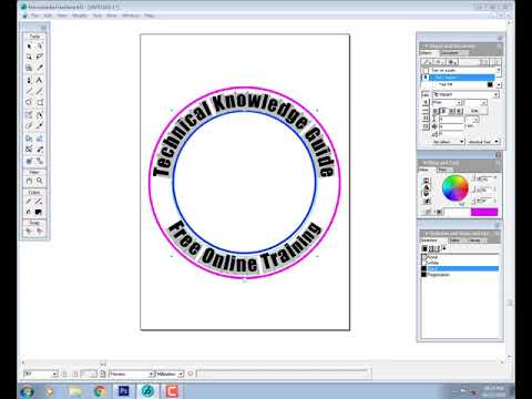 How to create a logo  by Macromedia Freehand MX