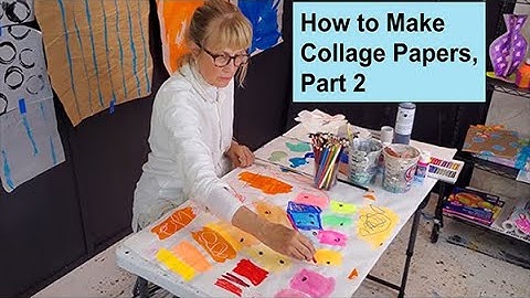 How to Make Collage Papers, Part 2 / Art with Adele
