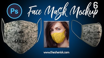 6 Face Mask Mockup Download For Photoshop |English| |Photoshop Tutorial|