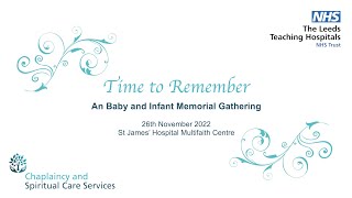 Time to Remember 2022 - A baby and infant memorial gathering