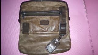 Tas Tumi Alpha Bravo Annapolis Leather Sling Bag Authentic