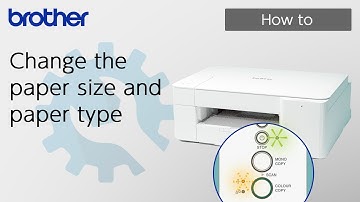 Change the paper size and paper type [Brother Global Support]