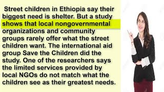 اللغة الإنجليزية بطريقة سهلة .مقالات مترجمة للغة العربية. أطفال أثيوبيا الجزء 1.