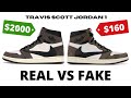 Real Vs Fake Travis Scott Jordan 1 ($2,000 vs $160)