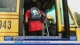 'love the bus week' declared by dpi