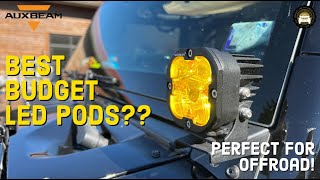 Auxbeam 3' Amber & White LED Pods Installation and Review: Jeep JK