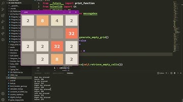 I made the 2048 game in python. Here