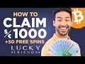 How to Claim $1000 + 50 Free Spin Bonus at Lucky Friends Casino