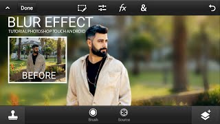 Cara Edit Fhoto Blur Effect | Tutorial Photoshop Touch android screenshot 2