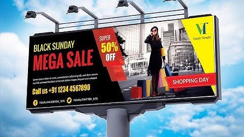 Flex banner design | billboard and hoarding design in CorelDraw
