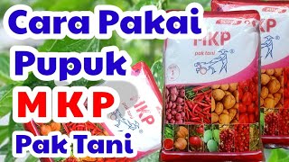 Cara Pemakaian Pupuk MKP Pak Tani untuk Segala Jenis Tanaman