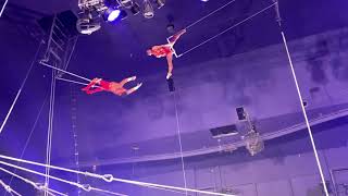 One more time of the last Trapeze show again 4 people going flying in the the show.full show