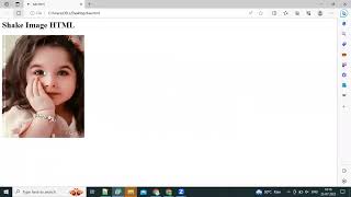 How To Shake an Image in HTML & CSS | Image transition