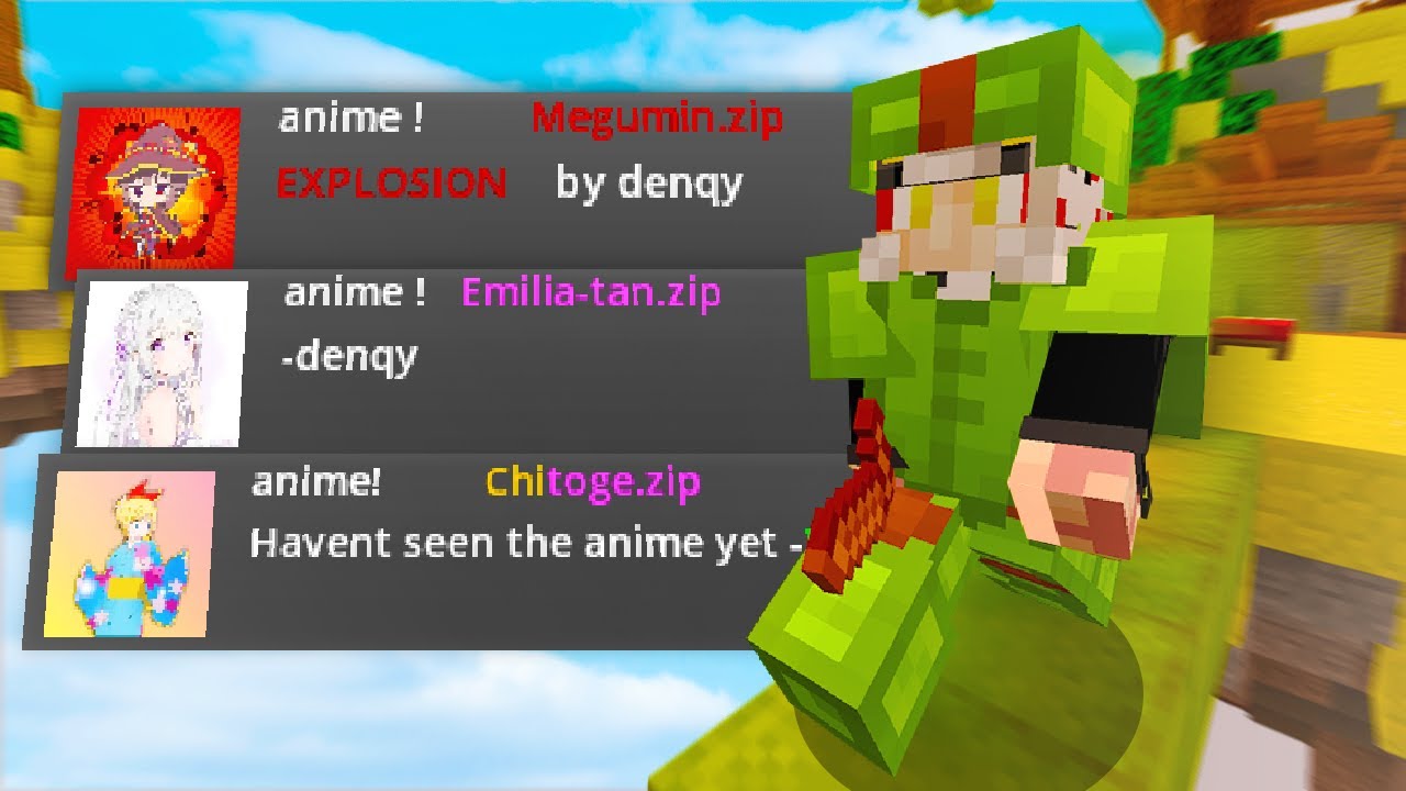 TOP 3 MEJORES TEXTURE PACKS de ANIME para BEDWARS | Anime Texture Pack ...