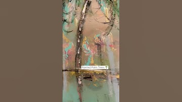 Painted Palm Trees #canvaspainting #abstractart #palmtrees #socal #beachvibes #colorfulart