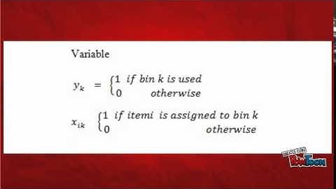 Bin Packing Problem