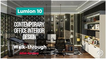 LUMION 10 TUTORIAL CONTEMPORARY OFFICE / FIRM INTERIOR DESIGN ANIMATION WALKTHROUGH VIDEO SKETCHUP
