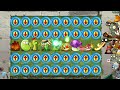 PVZ 2 Minigame - Only Used 8 Plants In Only Row Plants Vs Zombies 2