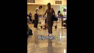 Walking exercise at the airport