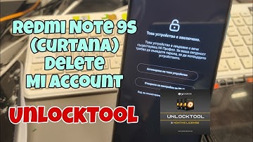 Redmi Note 9S Curtana (M2003J6A1G), Delete Mi Account, One Click with UnlockTool.