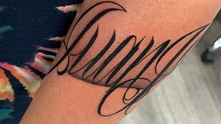 Freehand lettering tattoo screenshot 3
