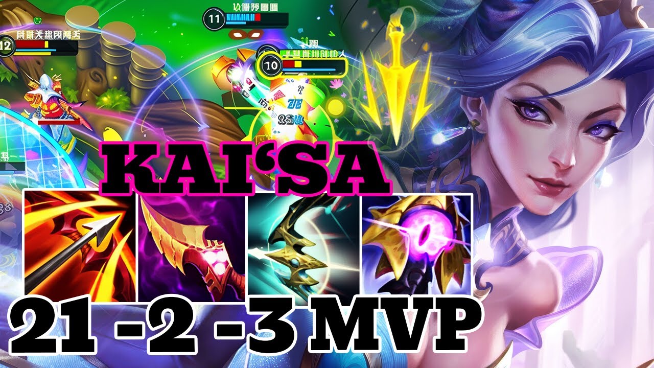 WILD RIFT KAI‘SA ADC GAMEPLAY | 21 -2 -3 MVP | KAI‘SA BUILD RUNES
