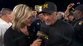 Kyle Whittingham breaks down “unbelievable” Michigan Wolverines win over Western Michigan Broncos