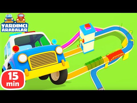 Çizgi film Yardımcı arabalar yarış yapıyor! Erkek çocuklar için animasyon dizi - seçkin bölümler