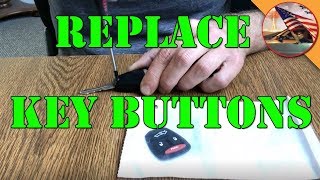 Chrysler 300: Replacing Key Remote Rubber Button Pad