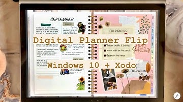 September 2021 Digital Planner Flip Through // Xodo + Windows 10 Digital Planner