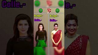 Rashmika Mandana 🆚 Samantha Ruth Prabhu Top 10 Highest Grossing Movie Comparison Video 🤔🤯🔥#rashmikam