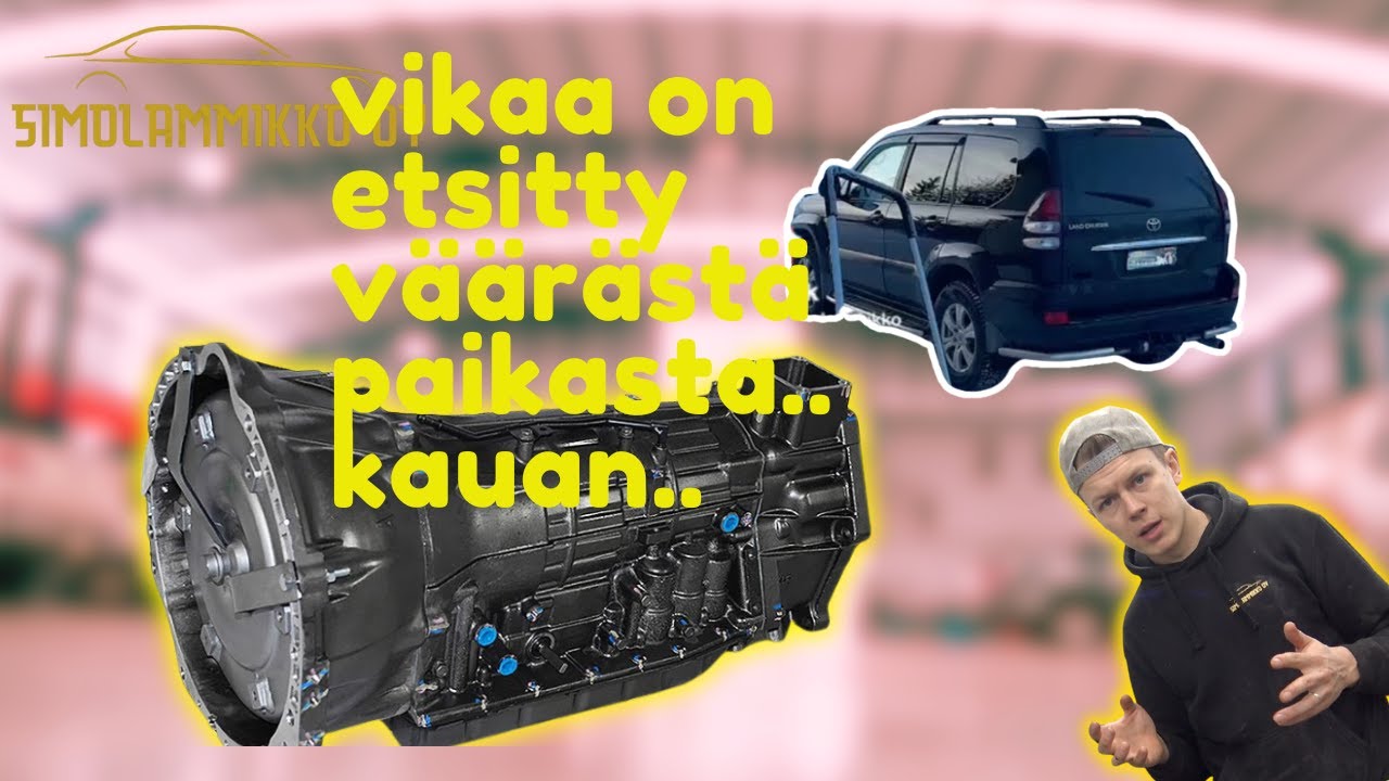 Toyotan vaihteistovika. Syynä moottorin kumityyny.