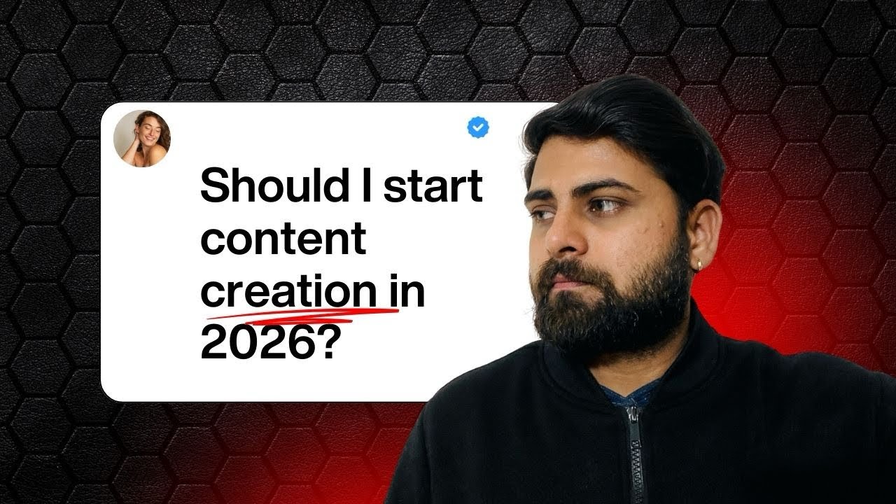 SHOULD I START CONTENT CREATION IN 2026 ? - YouTube