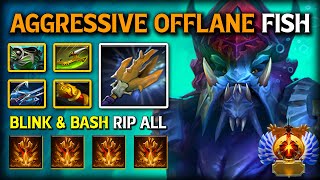 Ultra Aggressive Offlane Slardar Swift Blink Armor Reduct Build Blink & Bash Destroys All Dota