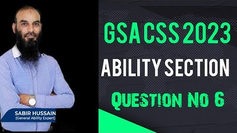 GSA CSS 2023 Part-1 Complete Solutions Sir Sabir #cssaspirants2023 #csspreparation #OnePaperMCQs