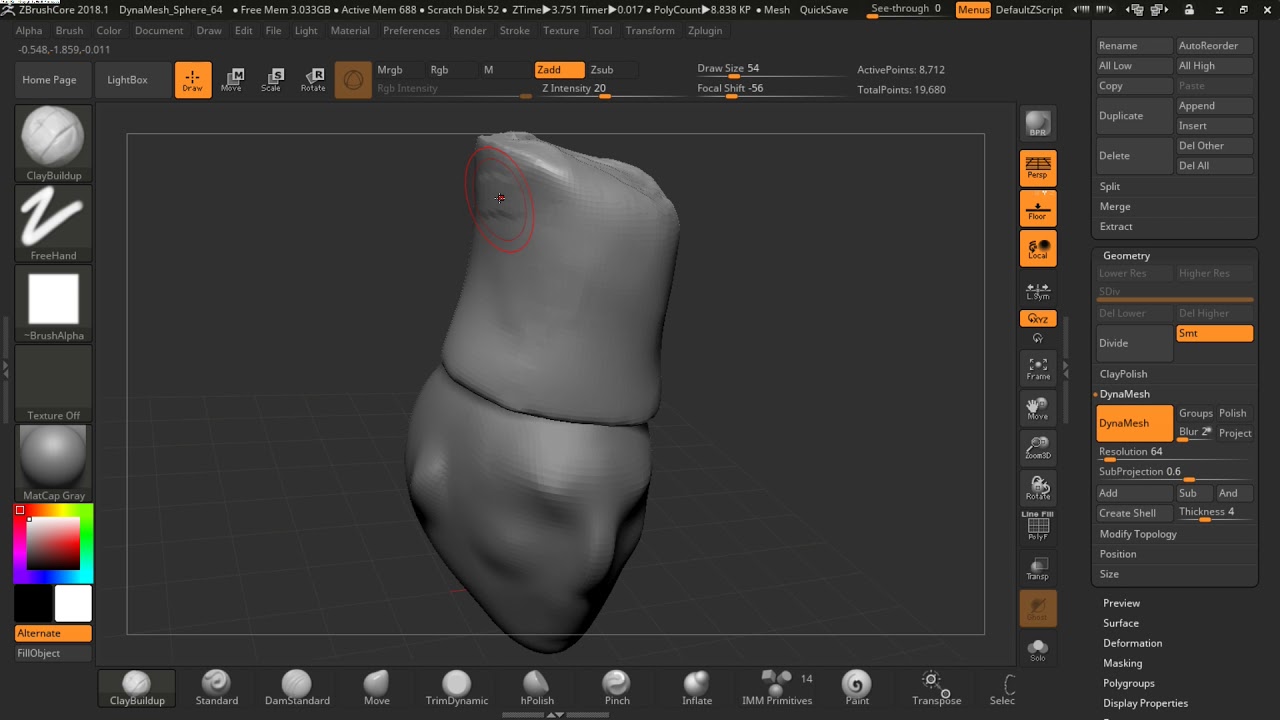 zbrush 2018 subtool transparency